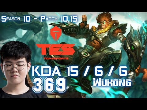 TES 369 WUKONG vs LUCIAN Top - Patch 10.15 KR Ranked