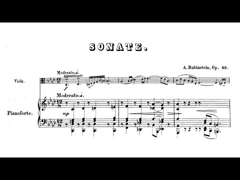 Anton Rubinstein – Viola Sonata, in F minor