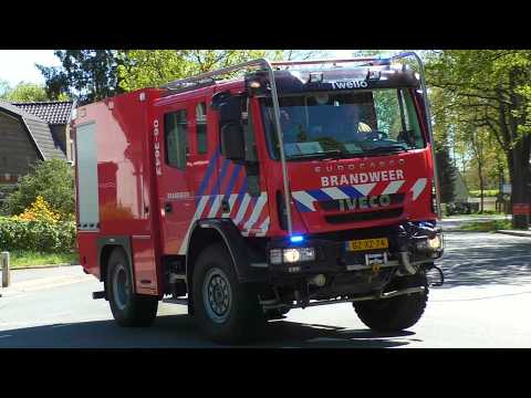 Brandweer met spoed naar een Bosbrand aan de Wieselseweg in Wenum-Wiesel