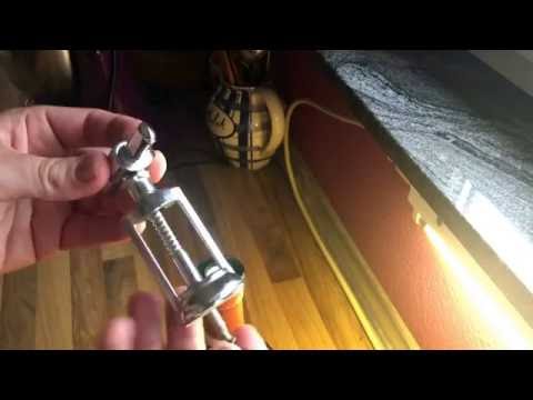 Open wine bottle Wine cork with bells Corkscrew remove instructions