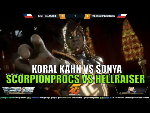 SCORPIONPROCS VS HELLRAISER - Kotal Kahn vs Sonya FT5 - Mortal Kombat 11 Ultimate