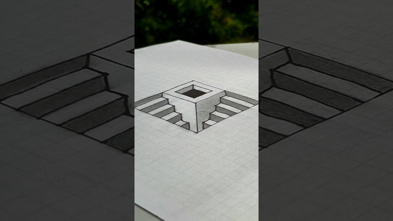 Mind-Blowing 3D Illusions That Will Amaze You! 🎨👀 #illusion #drawing #shorts