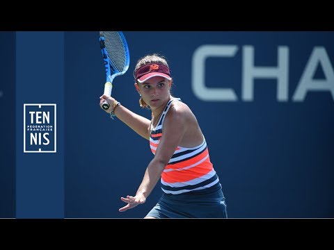 US Open juniors 2018 - 2ème tour - Réaction de Clara Burel après sa victoire | FFT
