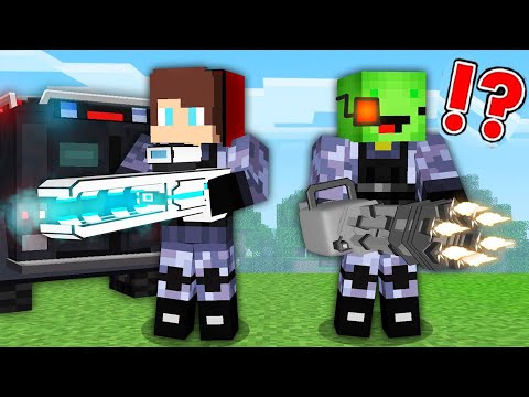 How Mikey & JJ Became OVERPOWERED POLICE - in Minecraft Challange Maizen