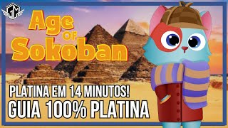 Age of Sokoban - Platina em 14 Minutos! - Guia 100% Platina - Todos os Troféus e soluções