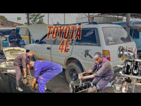 .TOYOTA 4E COMPLETE REBUILD//Toyota 4E Engine Rebuild with Minimal Tools