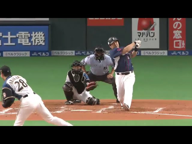 【3回表】これぞ「打った瞬間弾」ライオンズ・中村 34号ソロホームラン 2015/8/27 F-L