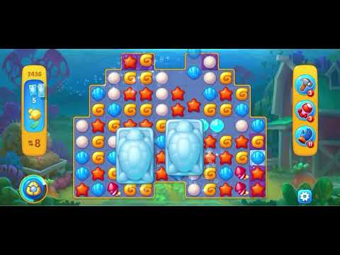 Fishdom 2436 - Hard Level (15 Moves)