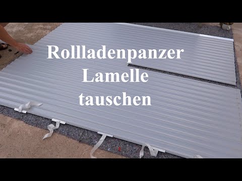 Rollladenpanzer Lamelle tauschen
