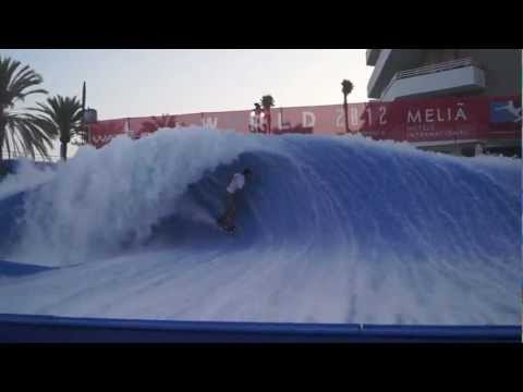 Worlds best flowrider Erics Second Competition Run at Wavehouse Sol mallorca