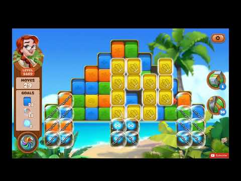 Lost Island Blast Adventure Level 1469 NO BOOSTERS - A S GAMING ✔