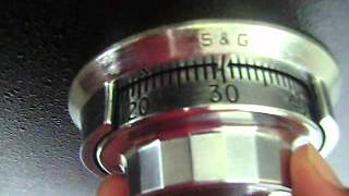 How to operate a Sargent & Greenleaf dial lock