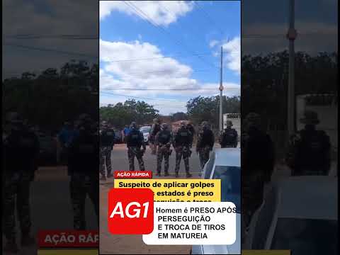 🚨 **HOMEM É SUSPEITO  DE GOLPES É PRESO APÓS PERSEGUIÇÃO E TROCA DE TIROS EM MATUREIA (PB)**