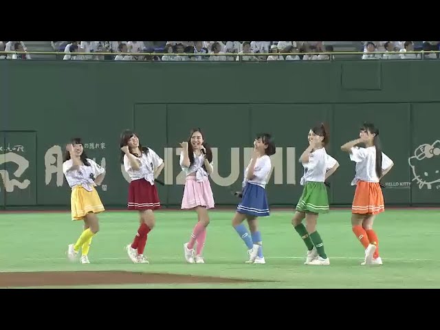 【試合前】東京ドームでマリーンズのカンパイガールズがデビュー曲を披露!! 2016/7/12 M-H