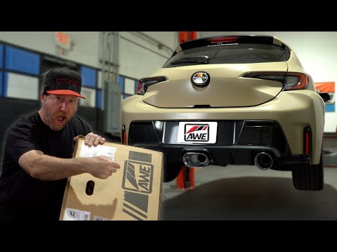 We Install and Dyno Test the AWE Exhaust for a GR Corolla