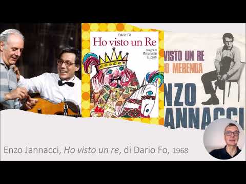 ENZO JANNACCI, HO VISTO UN RE, testo di DARIO FO, 1968  (con introduzione e commento al brano)