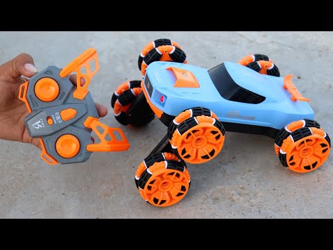 Rc 6 Wheel Stunt Car Unboxing and Testing