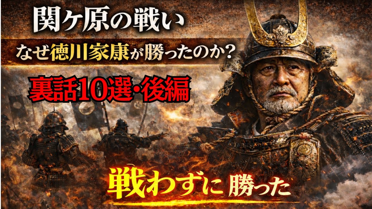 【関ヶ原の戦いの裏話・後編】なぜ徳川家康は勝てたのか？勝敗を決めた“意外な理由”5選【歴史解説】【天下分け目の戦い】
