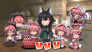 【手描き】みこちの大量発生【大神ミオ/さくらみこ/白上フブキ/ホロライブ/切り抜き/切り抜き漫画/ホロライブ切り抜き】