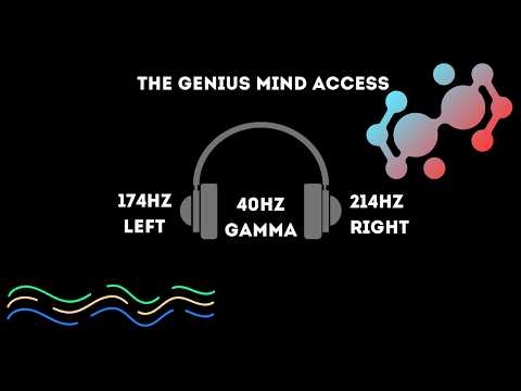 40 Hz Gamma Binaural Beat – The Genius Mind Access, Maximize Cognition, Focus & Memory