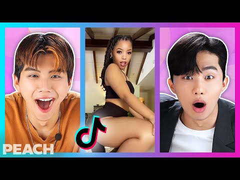 Koreans react to TikTok Prom Dress for the first time! | PEACH