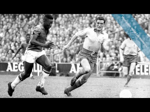 Pelé at just 17 years wins the 1958 World Cup final. Most iconic World Cup moments.