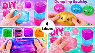 How to make viral dumpling & NeeDoh cube Squishy / Paper craft/ DIY / school project/ art and craft