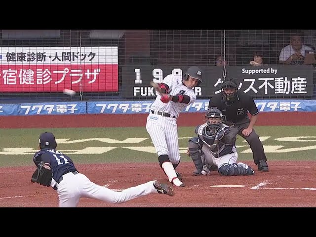 【6回裏】初球打ち!! マリーンズ・加藤 起用に応える貴重な同点タイムリーヒット!! 2018/9/22 M-L