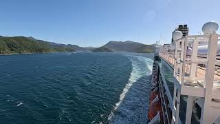 Leaving Picton on Holland America HMS Westerdam Cruise on  28 12 2024