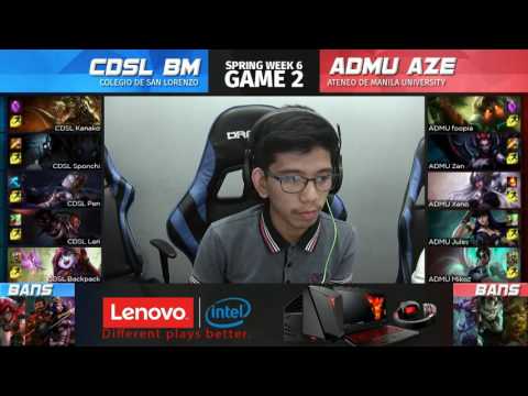 LCL 2017 Spring Term Week 6 Day 2 - CDSL vs ADMU