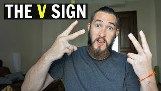 THE ORIGIN OF THE V SIGN!