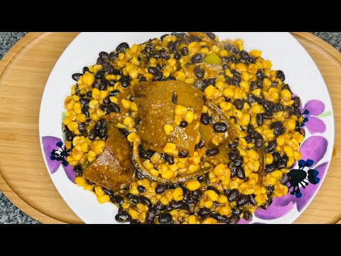 Cameroon Cornchaff recipe, How to cook cornchaff #cornchaff #cornandbeans