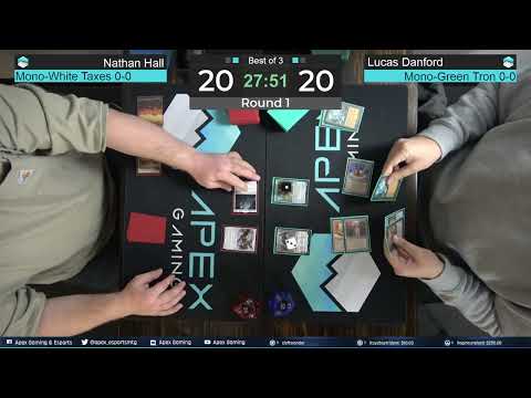Mono-White Taxes vs Mono-Green Tron | Modern FNM | Round 1 | Paper MTG