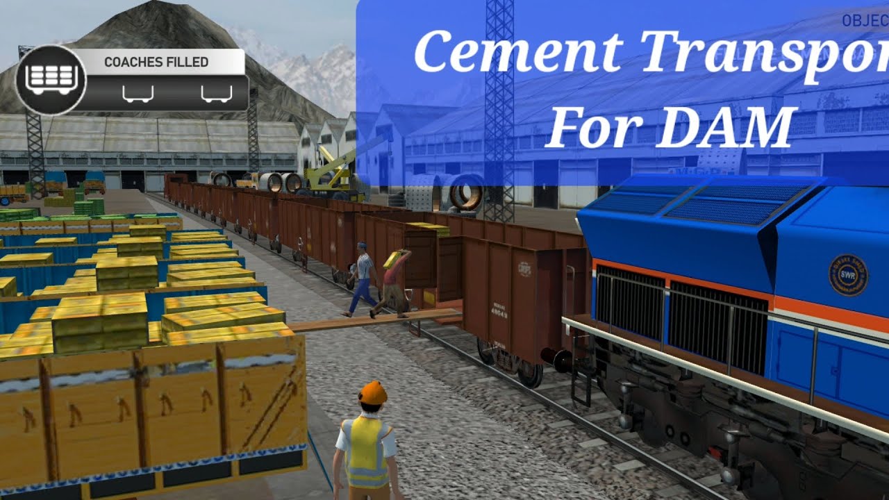 WDG-4 Cement transport for Dam #train #traingame #trainsimulator #locomotive #indiantrain #locopilot