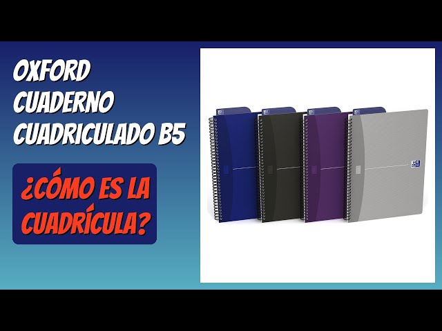 Vídeo relacionado con Oxford Infinium Directorio, 9 x 14 cm, 96 páginas con cuadrícula pequeña de 5 x 5 mm