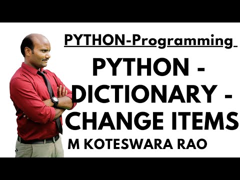 48 Python Dictionary Change Items