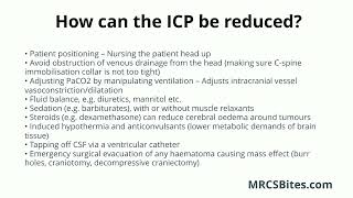 MRCS Par B: Head Injury