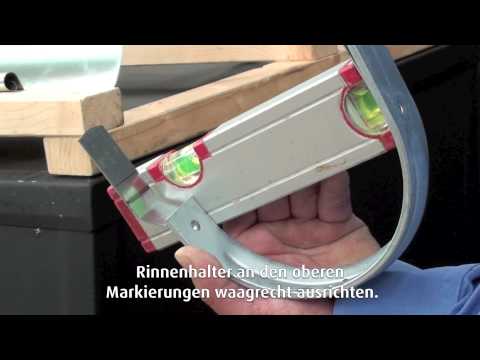 Dachrinnen richtig montieren