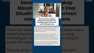 Dituding 'Ngemut Permen' Saat Bicara, Sarah Sechan Ungkap Gangguan Kesehatan Akibat Kebiasaan Malam