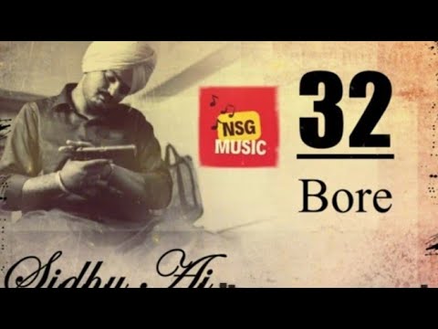 32 bore song|sidhu moose wala official|full song HD(1080) layrics|punjabi song