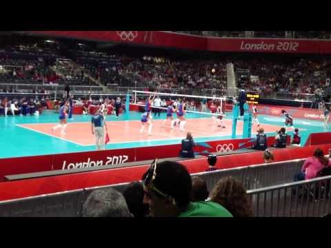 London 2012 Olympics, Women's Volleyball, Russia vs. Dominican Republic, Round 1