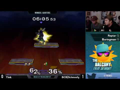 Melee @ the Balcony 87 - Winners Semis ft. Yink (Ganondorf) VS BCB|Schmoofy (Falco)