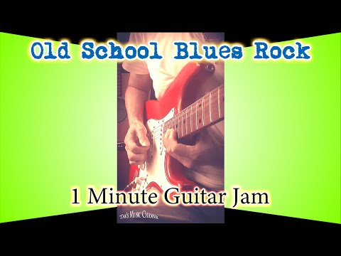 Old School Blues Rock | I imagine that music of the 1960s. [1 Minute Guitar Jam with Stratocaster] Video