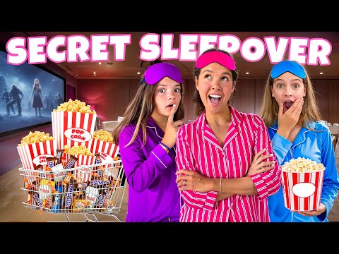 I Threw A SECRET SLEEPOVER PARTY For My SISTERS