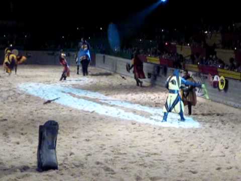 Yellow Knight & Red Yellow Knight Jousting & Fencing