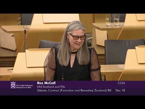 Stage 1 Debate: Contract (Formation and Remedies) (Scotland) Bill - 18 December 2025