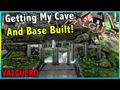 BUILDING UP THE BASE DESIGN AND FARMING THAT METAL!! || ARK VALGUERO PVP EP 2!