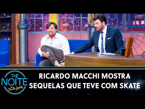 Ricardo Macchi mostra sequelas que teve com Skate | The Noite (06/05/21)