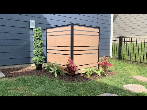 Vienna WoodTek Vinyl Privacy Screen Kit Assembly and Install