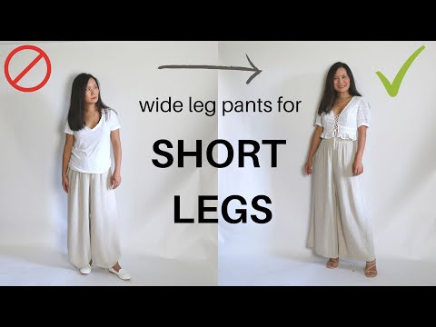 How to wear wide leg pants if you have short legs...